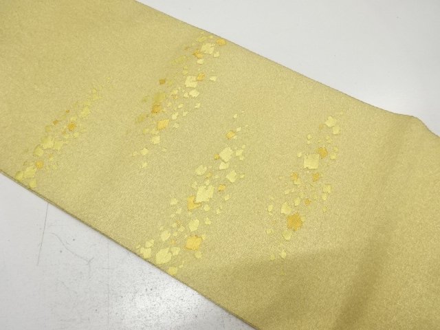 アンティーク　綴れ　箔散らし模様織り出し袋帯（材料）